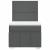 Pat box spring cu saltea, gri închis, 90x190 cm, textil GartenMobel Dekor