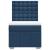 Pat box spring cu saltea, albastru, 90x190 cm, textil GartenMobel Dekor