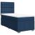 Pat box spring cu saltea, albastru, 90x190 cm, textil GartenMobel Dekor