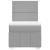 Pat box spring cu saltea, gri deschis, 90x200 cm, textil GartenMobel Dekor