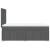 Pat box spring cu saltea, gri închis, 90x200 cm, textil GartenMobel Dekor