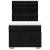 Pat box spring cu saltea, negru, 90x200 cm, textil GartenMobel Dekor