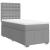 Pat box spring cu saltea, gri deschis, 90x200 cm, textil GartenMobel Dekor