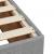 Pat box spring cu saltea, gri deschis, 90x200 cm, textil GartenMobel Dekor