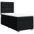 Pat box spring cu saltea, negru, 90x200 cm, textil GartenMobel Dekor