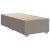 Pat box spring cu saltea, gri taupe, 90x200 cm, textil GartenMobel Dekor