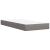 Pat box spring cu saltea, gri taupe, 90x200 cm, textil GartenMobel Dekor