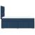 Pat box spring cu saltea, albastru, 90x200 cm, textil GartenMobel Dekor