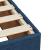 Pat box spring cu saltea, albastru, 90x200 cm, textil GartenMobel Dekor