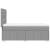 Pat box spring cu saltea, gri deschis, 100x200 cm, textil GartenMobel Dekor