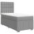 Pat box spring cu saltea, gri deschis, 100x200 cm, textil GartenMobel Dekor