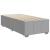 Pat box spring cu saltea, gri deschis, 100x200 cm, textil GartenMobel Dekor