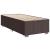 Pat box spring cu saltea, maro închis, 100x200 cm, textil GartenMobel Dekor