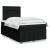 Pat box spring cu saltea, negru, 120x190 cm, catifea GartenMobel Dekor