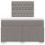 Pat box spring cu saltea, taupe, 120x190 cm material textil GartenMobel Dekor