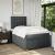 Pat box spring cu saltea, gri închis, 120x190 cm, textil GartenMobel Dekor