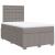 Pat box spring cu saltea, taupe, 120x190 cm material textil GartenMobel Dekor