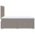 Pat box spring cu saltea, taupe, 120x190 cm material textil GartenMobel Dekor
