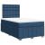 Pat box spring cu saltea, albastru, 120x190 cm, material textil GartenMobel Dekor