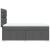 Pat box spring cu saltea, gri închis, 80x200 cm, textil GartenMobel Dekor