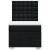 Pat box spring cu saltea, negru, 80x200 cm, textil GartenMobel Dekor