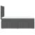 Pat box spring cu saltea, gri închis, 90x190 cm, textil GartenMobel Dekor