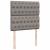 Pat box spring cu saltea, gri taupe, 90x200 cm, textil GartenMobel Dekor