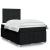 Pat box spring cu saltea, negru, 120x190 cm, catifea GartenMobel Dekor