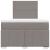 Pat box spring cu saltea, taupe, 120x190 cm material textil GartenMobel Dekor