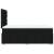 Pat box spring cu saltea, negru, 120x190 cm, catifea GartenMobel Dekor