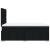 Pat box spring cu saltea, negru, 120x190 cm, catifea GartenMobel Dekor