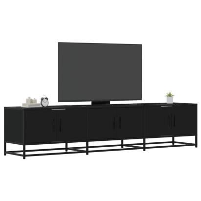 Comodă TV, negru, 180x35x41 cm, lemn prelucrat GartenMobel Dekor
