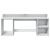 Birou cu lumini LED, alb, 200x55x91 cm, lemn prelucrat GartenMobel Dekor