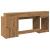 Birou cu lumini LED stejar artizanal 200x55x91cm lemn prelucrat GartenMobel Dekor