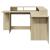 Birou cu lumini LED stejar sonoma 152x152x91 cm, lemn prelucrat GartenMobel Dekor