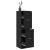 Dulap de farmacie, negru, 40x41x144,5 cm, lemn prelucrat GartenMobel Dekor