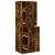Dulap de farmacie stejar fumuriu, 40x41x144,5cm, lemn prelucrat GartenMobel Dekor
