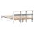 Cadru de pat fără saltea, alb, 140x190 cm, lemn masiv de pin GartenMobel Dekor