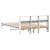 Cadru de pat fără saltea, alb, 135x190 cm, lemn masiv de pin GartenMobel Dekor