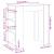 Masă de bar cu rafturi, alb, 95x47x103,5 cm, lemn prelucrat GartenMobel Dekor