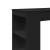 Masă de bar cu rafturi, negru, 95x47x103,5 cm, lemn prelucrat GartenMobel Dekor