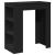 Masă de bar cu rafturi, negru, 95x47x103,5 cm, lemn prelucrat GartenMobel Dekor