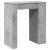 Masă de bar cu rafturi gri beton 95x47x103,5 cm lemn prelucrat GartenMobel Dekor
