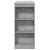 Masă de bar cu rafturi gri beton 95x47x103,5 cm lemn prelucrat GartenMobel Dekor