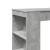 Masă de bar cu rafturi gri beton 95x47x103,5 cm lemn prelucrat GartenMobel Dekor