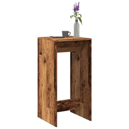 Masă bar, lemn vechi, 51x50x103,5 cm, lemn prelucrat GartenMobel Dekor