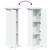 Suport prezentare cu depozitare alb 31x30x90 cm lemn prelucrat GartenMobel Dekor
