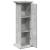 Suport prezentare cu depozitare gri beton 31x30x90 cm lemn GartenMobel Dekor