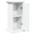 Suport prezentare cu depozitare alb 31x30x60 cm lemn prelucrat GartenMobel Dekor