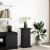 Suport prezentare cu depozitare negru 31x30x60cm lemn prelucrat GartenMobel Dekor